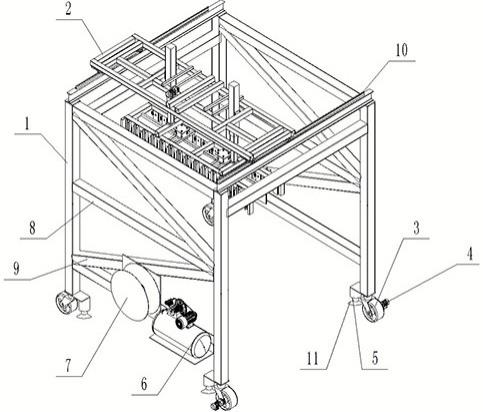 一种轮毂可移动桁架砌块码垛设备的制作方法