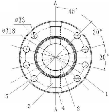 一种掺油中间法兰的制作方法