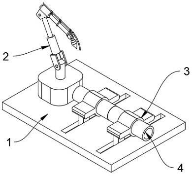 一种管桩焊接机器人固定装置的制作方法