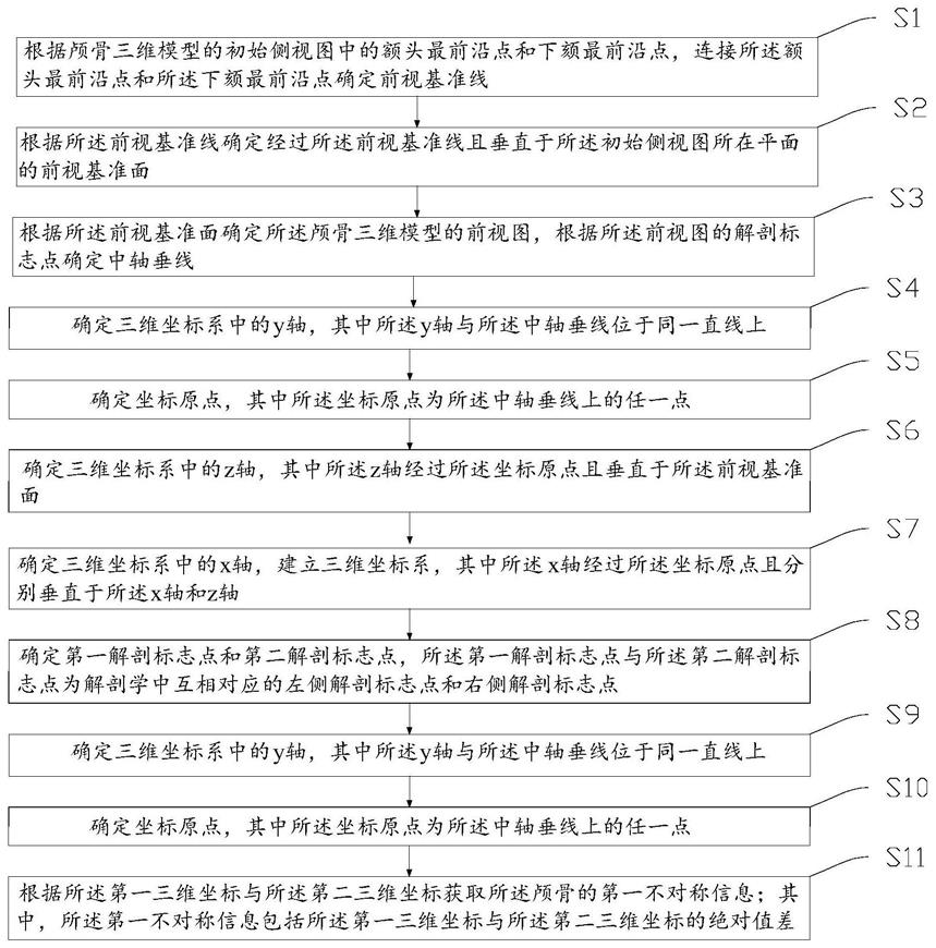 颅骨不对称信息的获取方法、存储介质及电子设备与流程