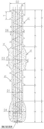 一种带扩大径螺牙桩段的混凝土灌注桩及成桩用钻头装置和成桩方法与流程