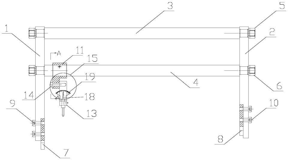 一种测量转子叶尖径向尺寸的测具及测量方法与流程