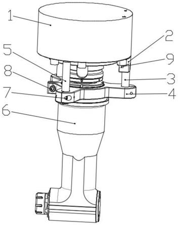 一种三点定位支撑结构的加长型角度铣头装置的制作方法