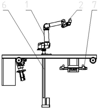 一种基于六轴机器人的列检机器人设备的制作方法