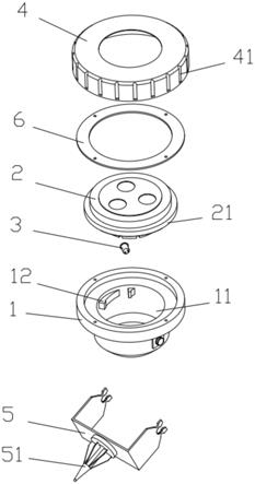 一种插地投光灯的制作方法