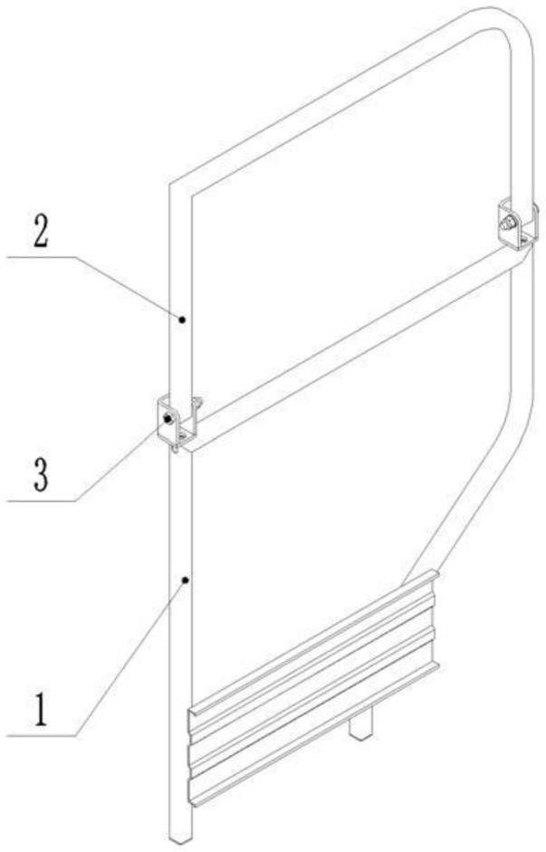 一种可折叠式笼顶栏杆的制作方法