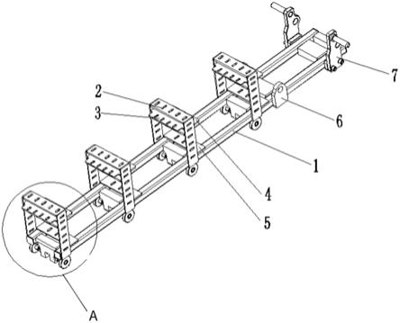 一种吊舱推进器管线铺设移动支架的制作方法