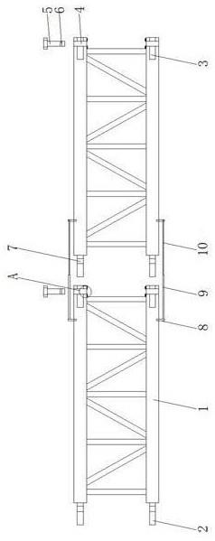 一种塔机前臂的节点连接结构的制作方法
