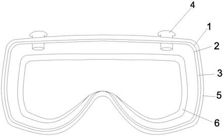 一种医用防雾护目镜的制作方法