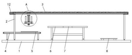一种胶合板生产用的单板放置架装置的制作方法