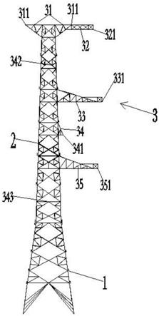 一种750kV输电单回转角塔的制作方法