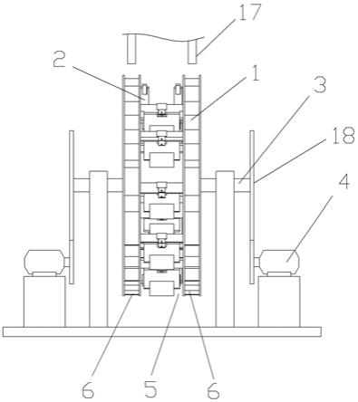 一种双轮双槽配重水轮混动循环阵列型布局调控发电基站的制作方法