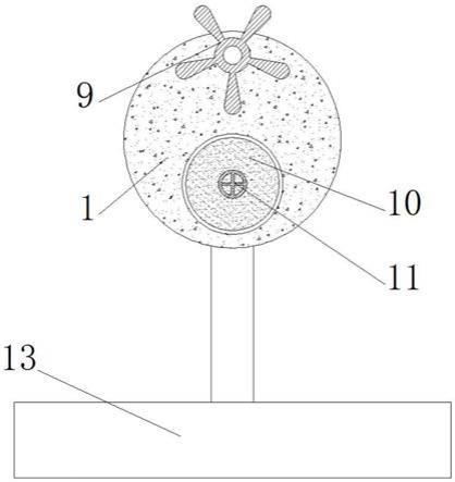 一种绿色建筑的无电风扇的制作方法