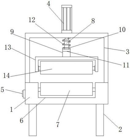 一种涂装室用铝卷压杆装置的制作方法