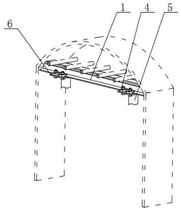 架空乘人托轮吊架安装装置的制作方法