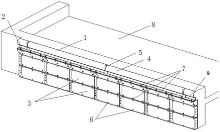 一种弧形线条施工模板结构的制作方法