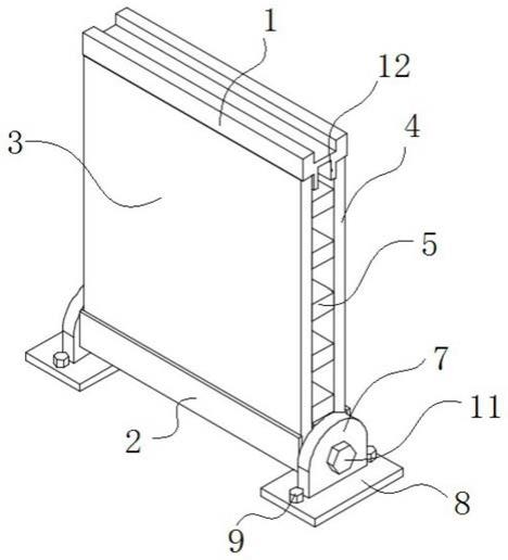 一种角度可调节的模块式隔墙结构的制作方法