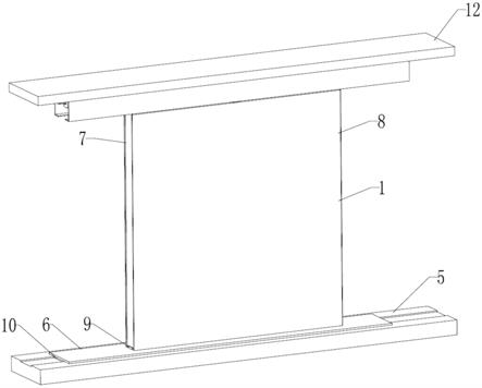 一种装配式可折叠隔墙的安装结构的制作方法