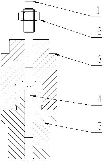 一种手工制作内六角盲孔的工装的制作方法