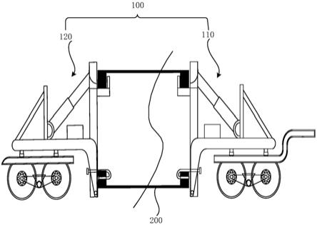 塔筒运输自卸车及塔筒运输车辆的制作方法