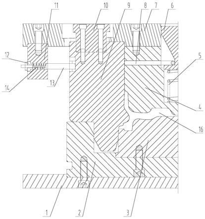 一种具有内凹型轮井部的铝合金车轮的锻造模具及使用方法与流程