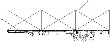 一种可以运输三个集装箱的骨架车的制作方法