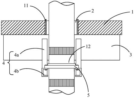 一种W型柔性铸铁排水管承重结构的制作方法