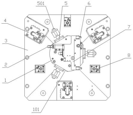 用于加工飞轮壳结合面的夹具的制作方法