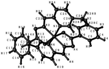 N4O2型单核Fe(Ⅱ)自旋交叉晶体Fe(L-CH3)2及其制备方法与流程