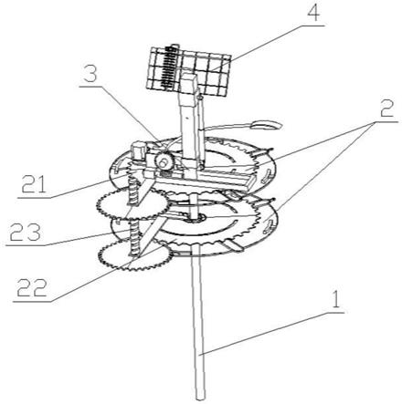 一种建筑工地用太阳能路灯光伏板清扫装置的制作方法