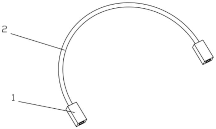 一种新型金属定型软管的便携式蓝牙耳机充电装置的制作方法