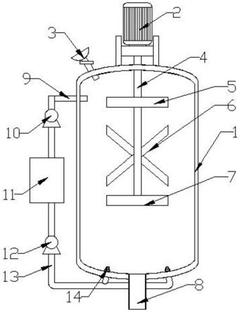 一种双硫磷生产用高效水洗釜的制作方法