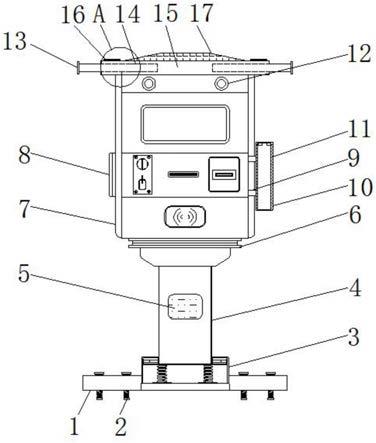 一种户外防雨防盗设计的停车咪表的制作方法