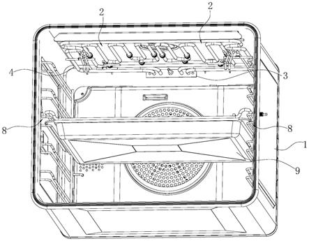 一种用于烤制烹饪装置的加热结构及烤箱的制作方法