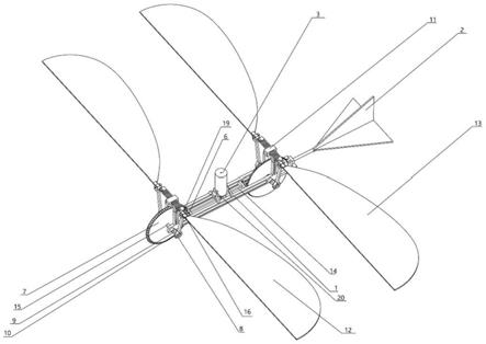 基于梳妆柔性铰链的两自由度柔性扑翼飞行器的制作方法