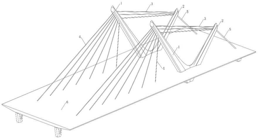 一种纵向V形索塔斜拉桥的制作方法