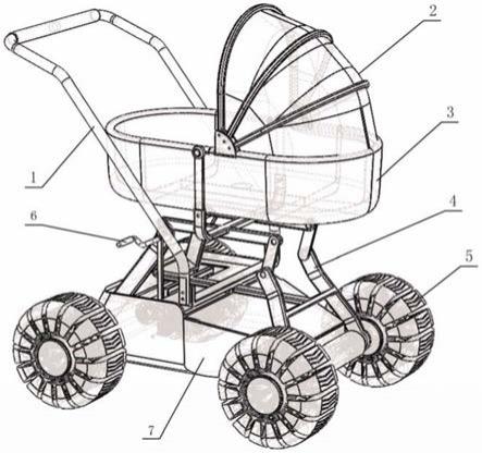 一种自适应越障婴儿车的制作方法