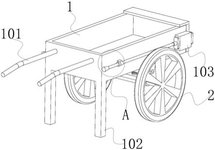 一种建筑工程用具有减震功能的搬砖车的制作方法