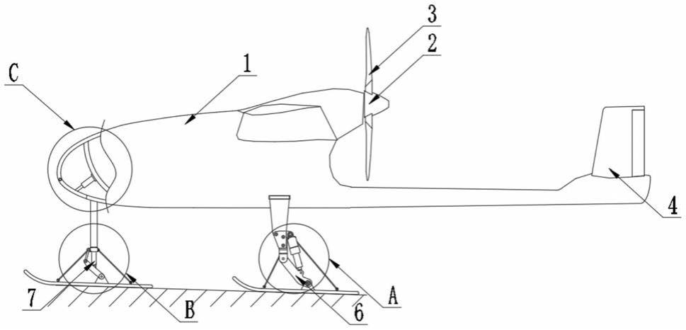 一种可雪上起降的固定翼无人机的制作方法