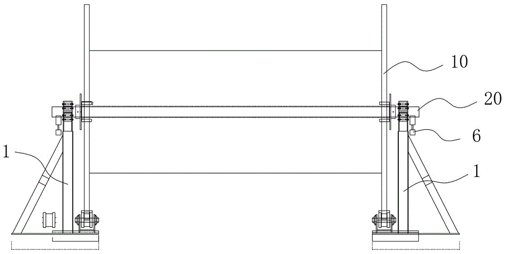 一种电缆盘支撑架的制作方法