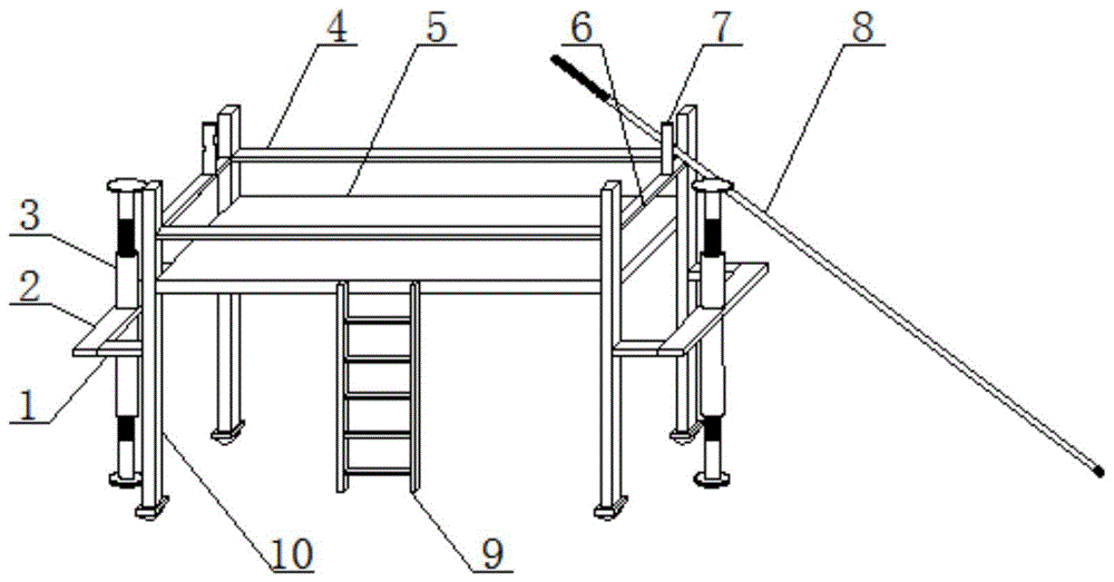 一种建筑施工用施工支撑架的制作方法