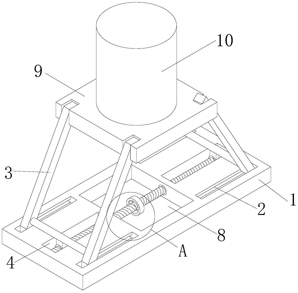 塔器用底座固定结构的制作方法