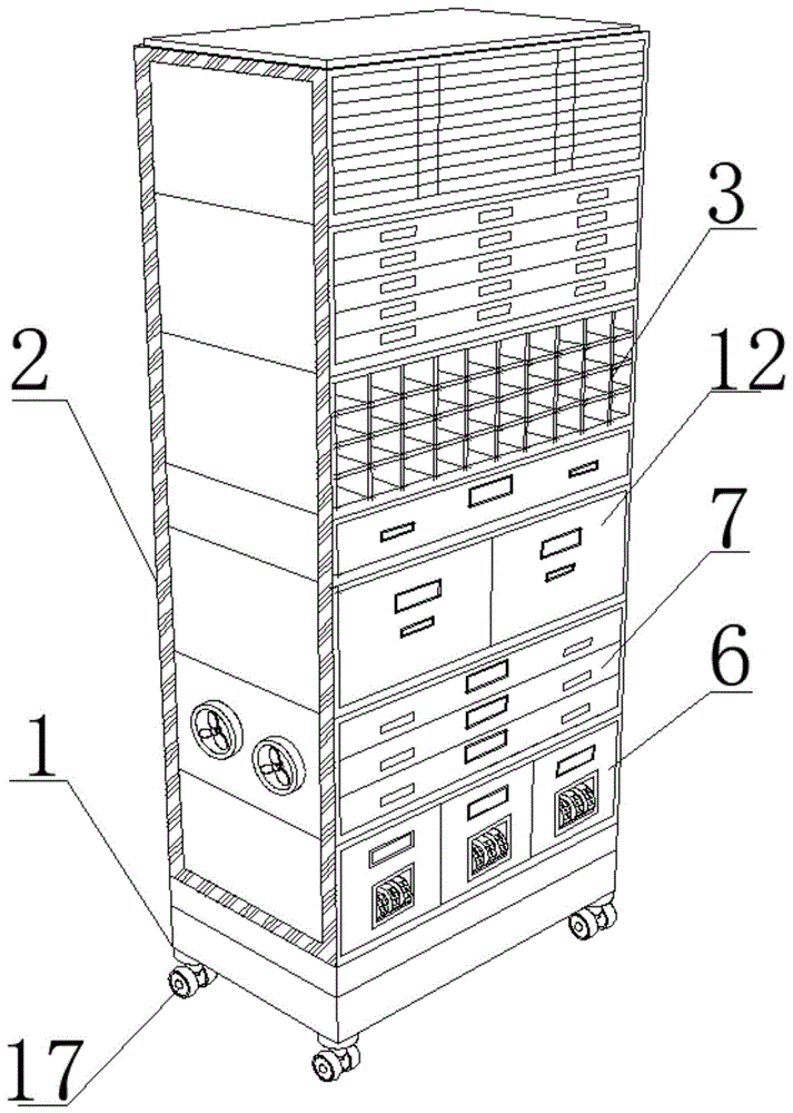 一种建设工程项目用单据管理柜的制作方法