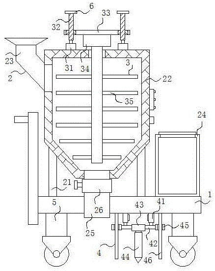 一种搅拌式变量施肥机的制作方法