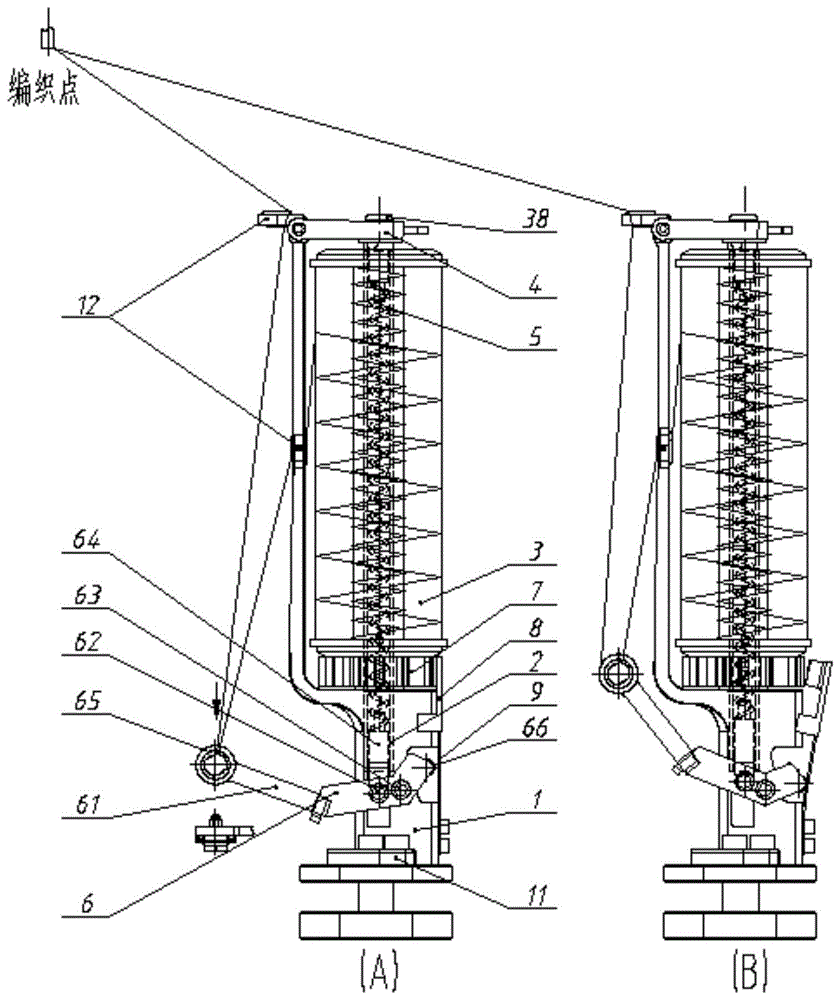 一种胶管编织放线锭子的制作方法