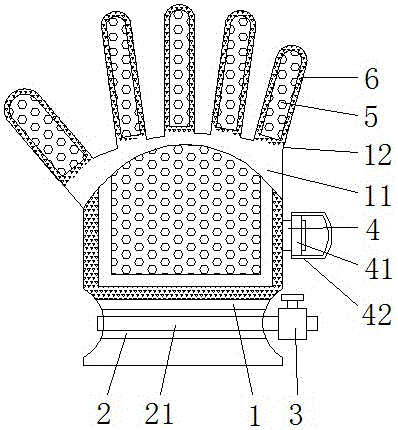 一种具有拉带收紧功能的运动手套的制作方法