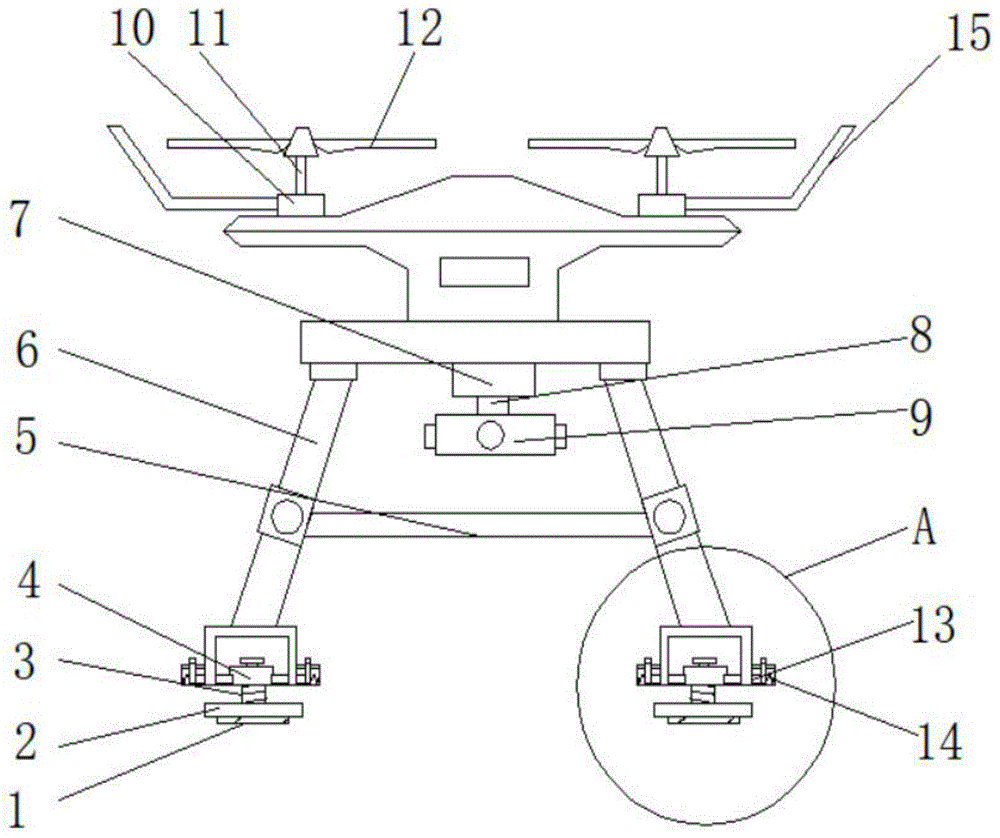 一种具有减震功能的无人机支撑架的制作方法