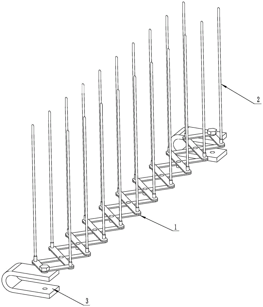 一种防鸟针板的制作方法