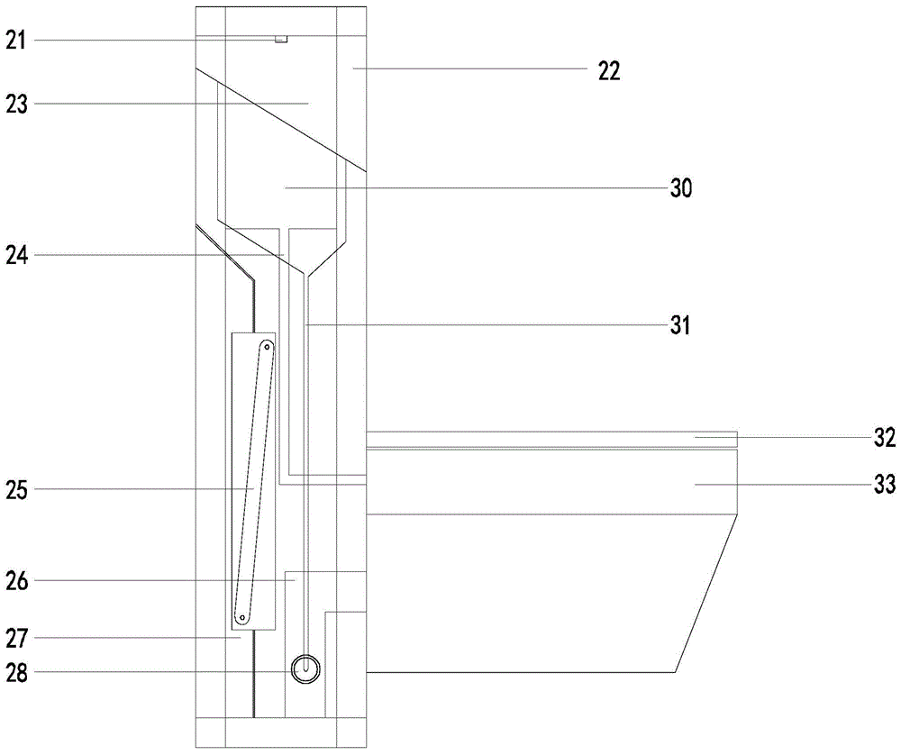 壁挂一体式大小便器的制作方法