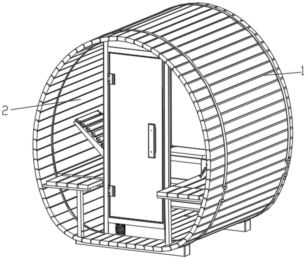 一种户外桑拿房的制作方法